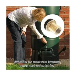 Rierdge 2 piezas de latón para mamparo conector hembra de_7