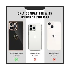 Newseego Funda cuadrada para iPhone 14 Pro Max para_5