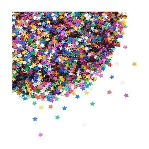 Confeti de estrella arcoíris de 7 onzas para mesa papel_7