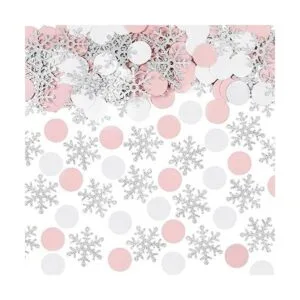 200 decoraciones de confeti de copos de nieve para_1
