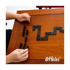 Offelec Paquete de 3 juegos de dominó para adultos juego_6