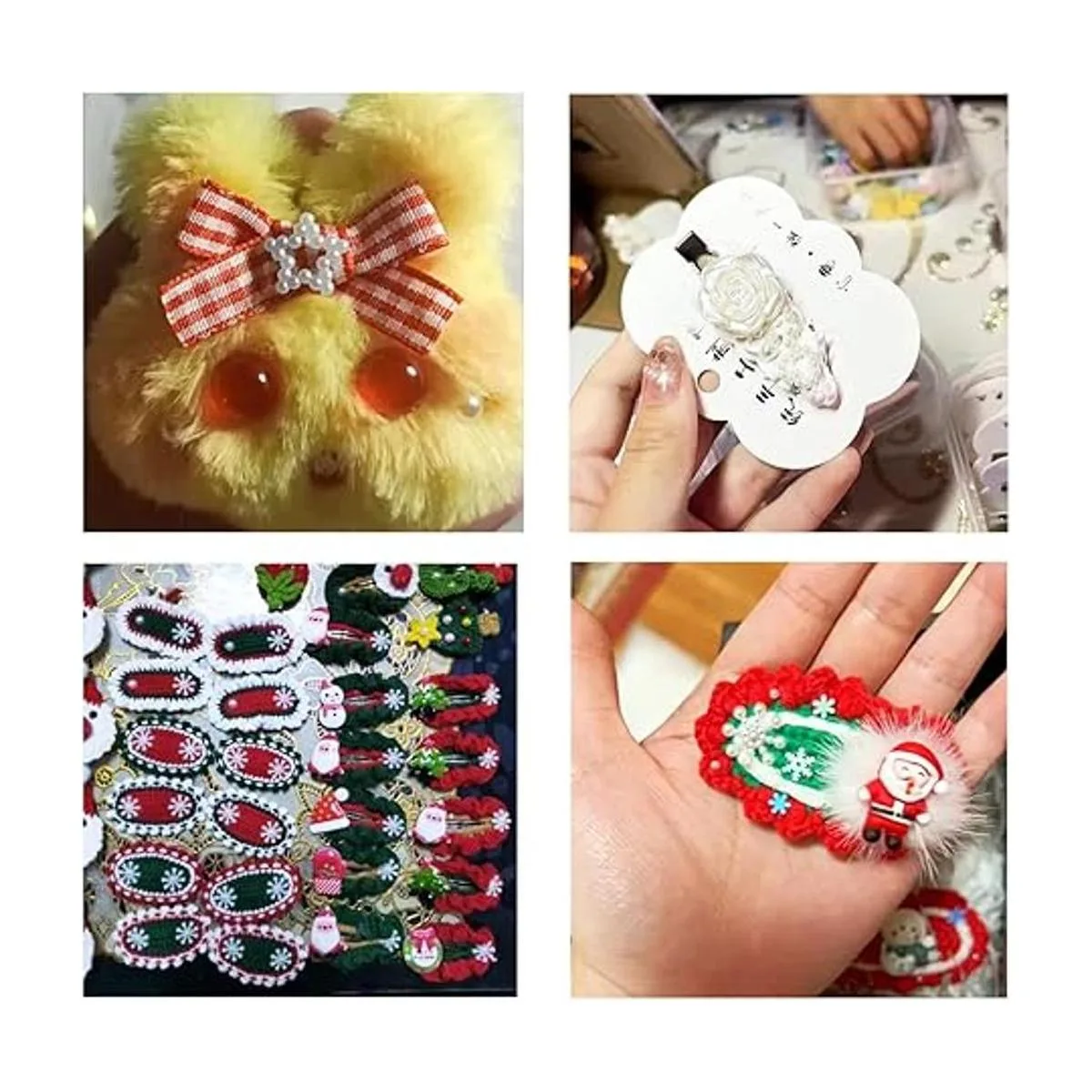 Dijes de arte de uñas con forma de corazón mixto diseño_5