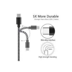 Paquete de 5 cables USB tipo C SPEATE USB C a USB A_2