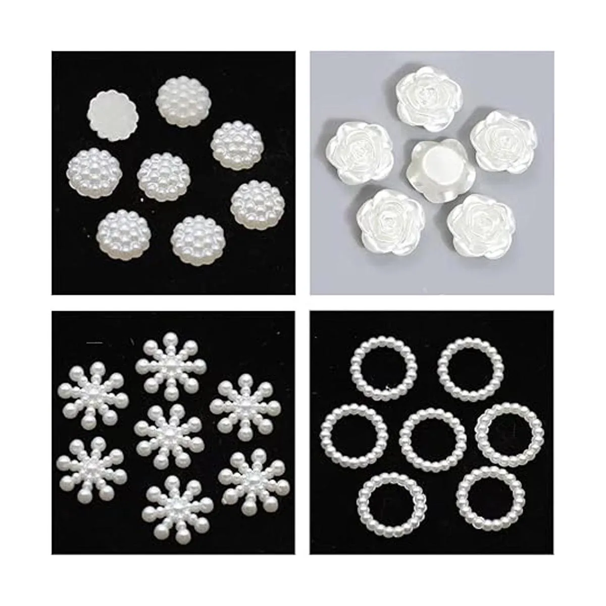 Dijes de arte de uñas con forma de corazón mixto diseño_3