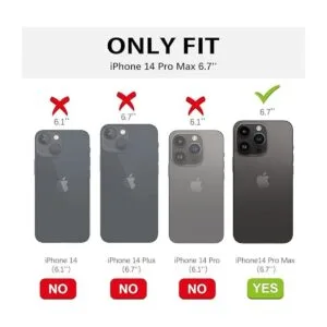 DOMAVER Funda para iPhone 14 Pro Max funda de silicona_2