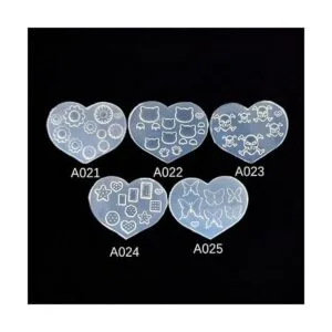 10 piezas de decoración de uñas molde de silicona de_4