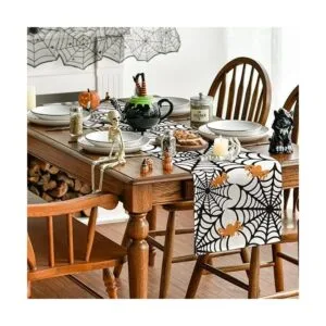 Artoid Mode Camino de mesa de telaraña decoración de mesa_3