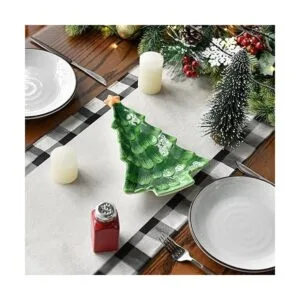 Artoid Mode Waterclor Buffalo Camino de mesa de Navidad_5