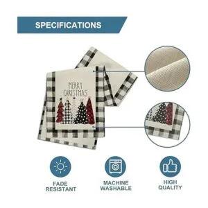 Artoid Mode Waterclor Buffalo Camino de mesa de Navidad_6