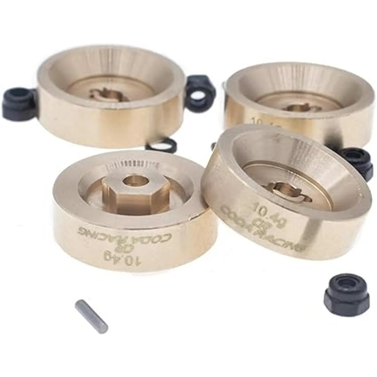 CODA RACING 4 unids 0.37 oz latón rueda pesos adaptador_2