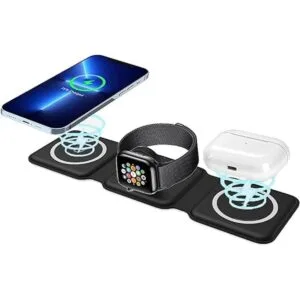 Criacr Cargador inalámbrico plegable 3 en 1 almohadilla_1