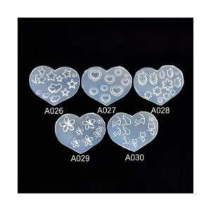 10 piezas de decoración de uñas molde de silicona de_5