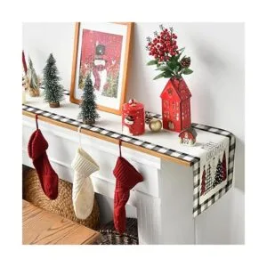 Artoid Mode Waterclor Buffalo Camino de mesa de Navidad_4