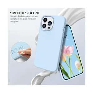 DOMAVER Funda para iPhone 14 Pro Max funda de silicona_3