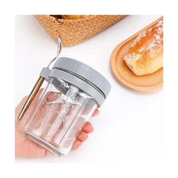 Frascos de avena con cuchara y tapa 10 onzas paquete de_7