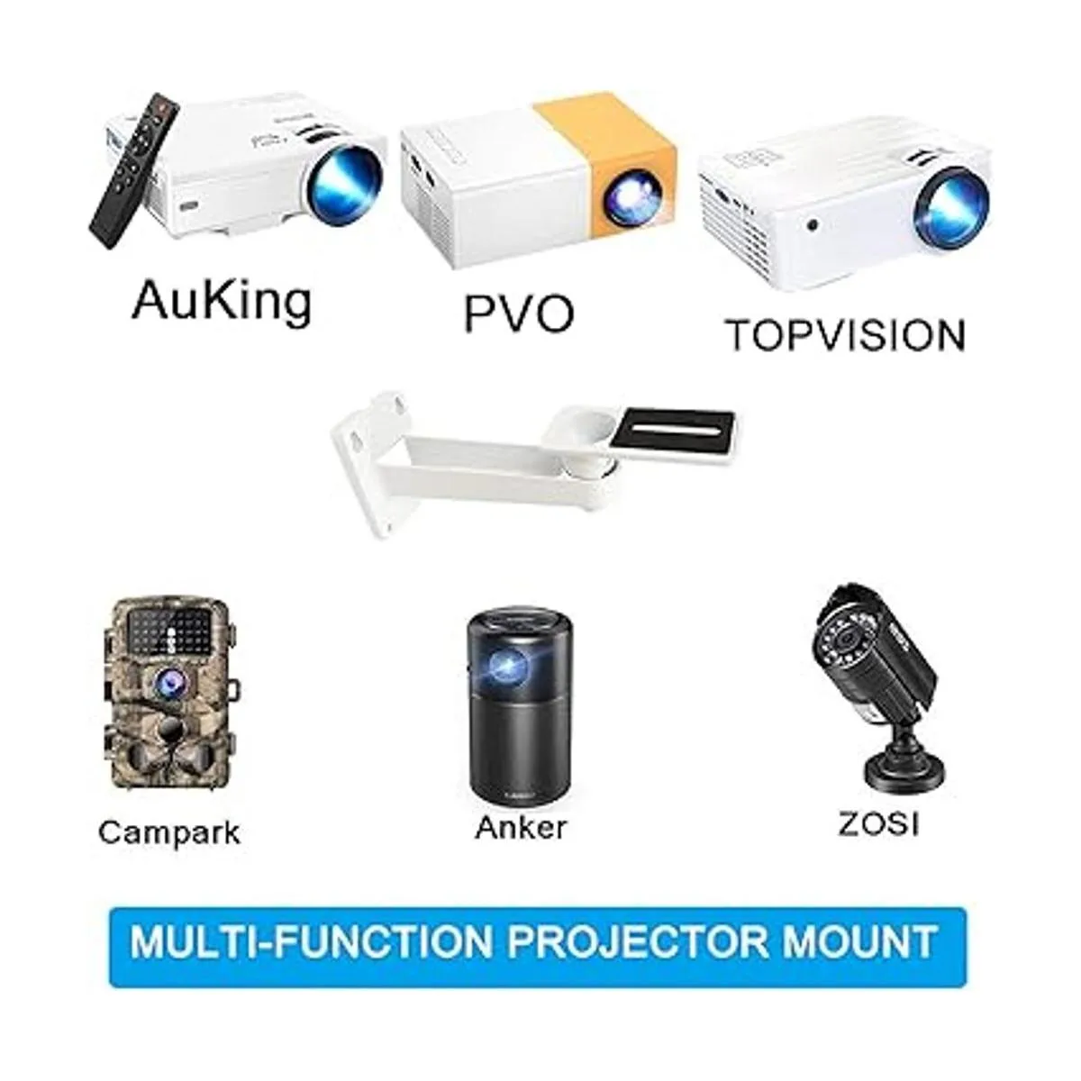 Mini proyector ángulo de montaje en pared ajustable carga_2