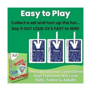 Santas Tongue Twisters Card Game Christmas Games for_3