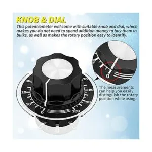 Potenciómetro rotativo de película de carbono de una sola_4