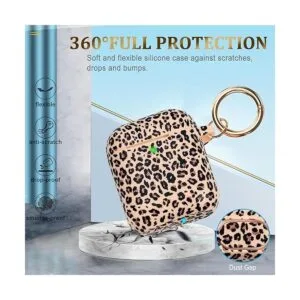 Funda de silicona para Airpods de guepardo funda suave de_5