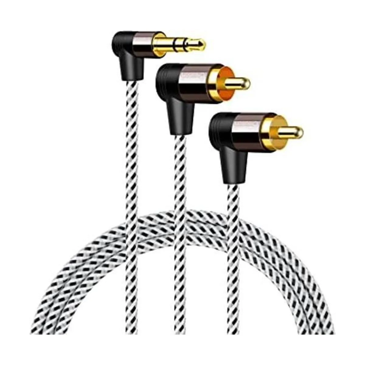 Cable RCA de 0.138 in a 3 pies cable RCA de ángulo de_1