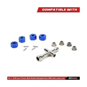 RCAWD Adaptadores de rueda hexagonales de aluminio de_4