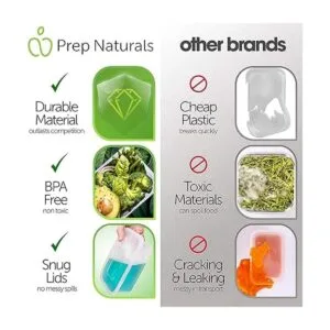 Prep Naturals recipientes de almacenamiento de alimentos_3