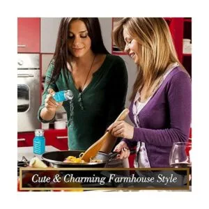 Brighter Barns Juego de saleros y pimenteros de color_4