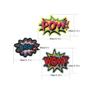 Qingxi Charm 12 piezas surtidas de letras Pow Bam Wow_4