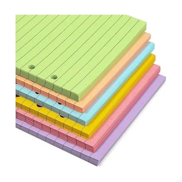 Papel de carpeta rayado papel de repuesto A6 de 6_3
