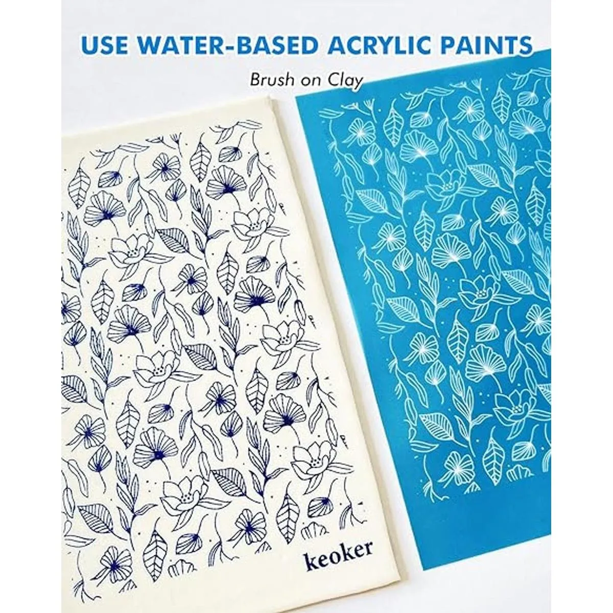 KEOKER Plantillas de serigrafía de seda para arcilla_3