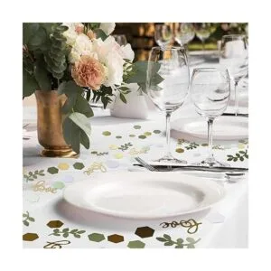 500 piezas de confeti de mesa de boda vegetal fiesta_7