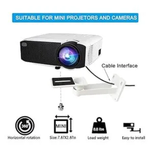 Mini proyector ángulo de montaje en pared ajustable carga_3