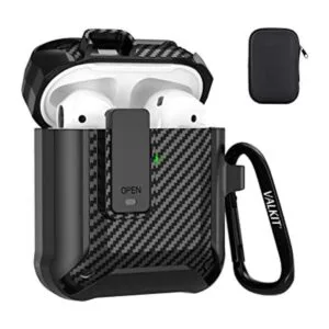 Valkit Funda compatible con Airpods con clip de bloqueo_1
