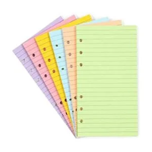Papel de carpeta rayado papel de repuesto A6 de 6_1