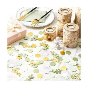 500 piezas de confeti de mesa de boda vegetal fiesta_6