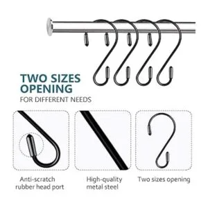 Paquete de 20 ganchos en S de 3.15 pulgadas para colgar_3