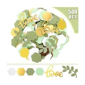500 piezas de confeti de mesa de boda vegetal fiesta_2