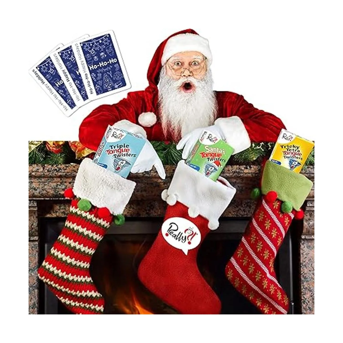 Santas Tongue Twisters Card Game Christmas Games for_2