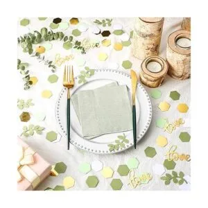 500 piezas de confeti de mesa de boda vegetal fiesta_3