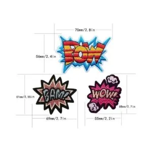 Qingxi Charm 12 piezas surtidas de letras Pow Bam Wow_3