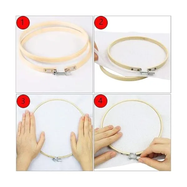 Cldamecy 12 aros de bordado de 3 pulgadas marco circular_4