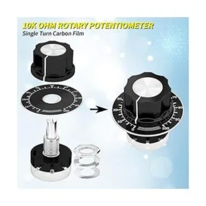 Potenciómetro rotativo de película de carbono de una sola_3