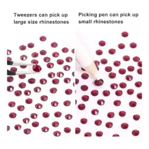 SS30 Diamantes de imitación termoadhesivos rojos de_4