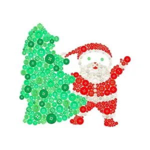 Swpeet 1000 botones de manualidades de Navidad varios_1