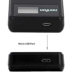 Norifon ENEL19 Cargador USB LCD para Nikon Coolpix S33_5