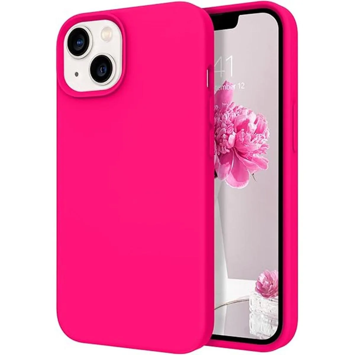 DOMAVER Funda protectora para iPhone 13 de silicona de gel_1