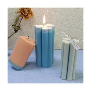 Molde de silicona para velas con cilindro de trébol de_7