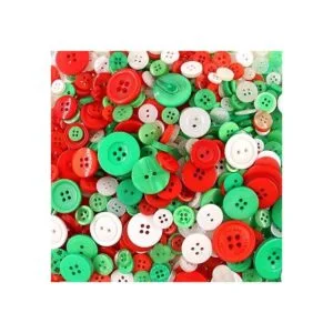 Swpeet 1000 botones de manualidades de Navidad varios_4