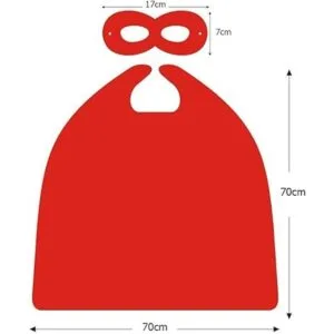 Capa reversible de superhéroe para niños con máscara de_3