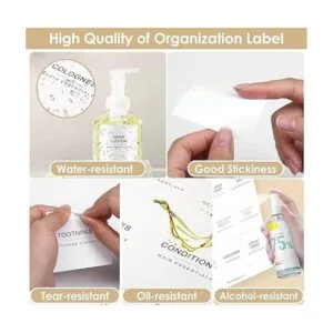 Cludoo 372 etiquetas de lavandería para el baño y el hogar_4